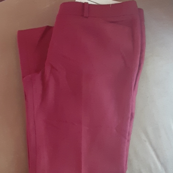 SALE GUC Burgundy Loft Marisa Pants 8P - Picture 4 of 4